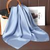 Luxury Brand 21Colors Solid Neck Tie Shawl Silk Square Scarf Women 70cm Hair Hand Wrist Headkercheif Hijab Bandana