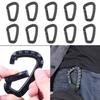 MOLLE EDC D-Ring Tactical Links, High Strength, Plascheck (Black, 10-Pack)