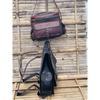 Men's Backpack Travel Laptop Goat Leather Vintage Black  Bag  ( Free Camera Brown Bag Size - 11 X 9 X 5 In )