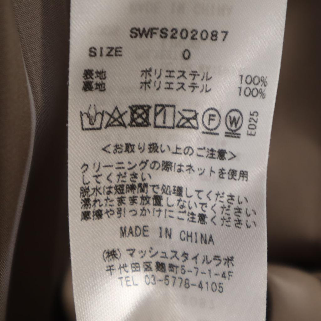 SNIDEL Long Length Irregular Pleated Skirt Gray Women Used