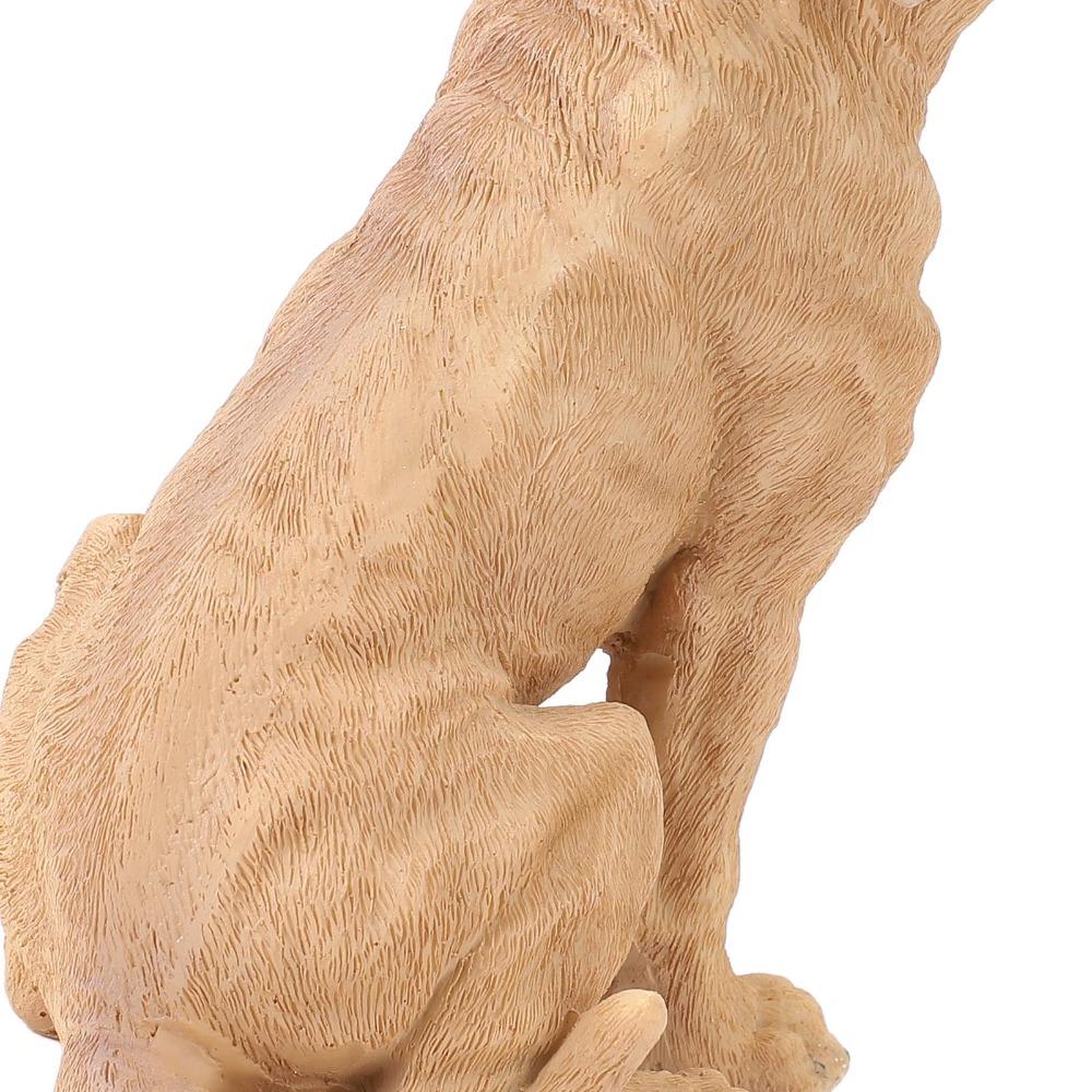 Resin Dog Figurine Desktop Dog Decorative Figurine Cute Puppy Statue Home