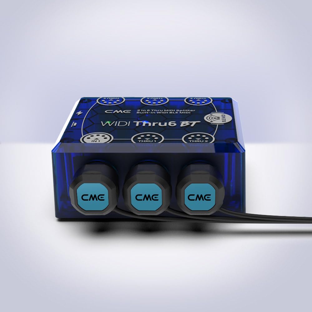 MIDI-кабели CME, 4 шт. - 2 фута/60 см, 5-контактный DIN, Тонкие зеркальные угловые (45°) сверхтонкие разъемы для компактных пространств - Идеально подходят для MIDI-интерфейсов, педалей