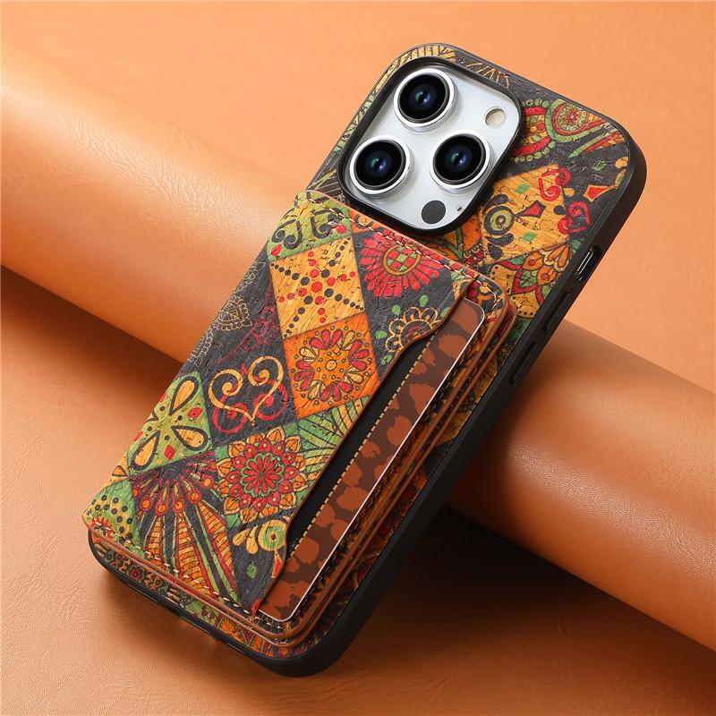 Кожаный магнитный чехол для телефона с изображением цветка для iPhone 16 16E 15 Pro Max 14 Plus 13 12 Pro 11 X XS XR 7 8 SE, задняя крышка с держателем для карт
