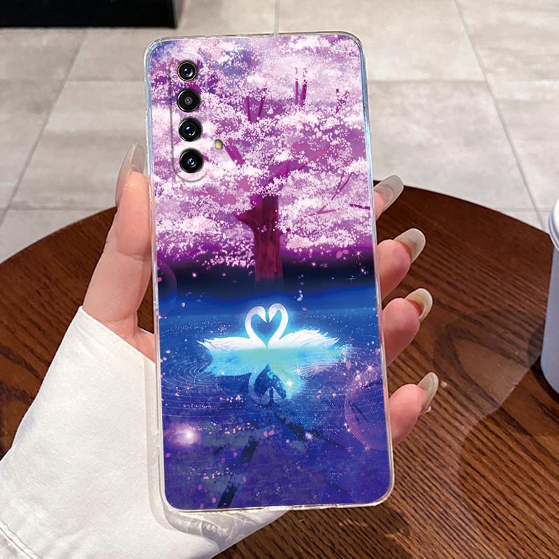 Cases For Realme X50 X50M X3 Clear Silicone Soft TPU Back Cover For Realme X50 Pro Coque Cute Rabbit Cat Dinasaur Phone Case