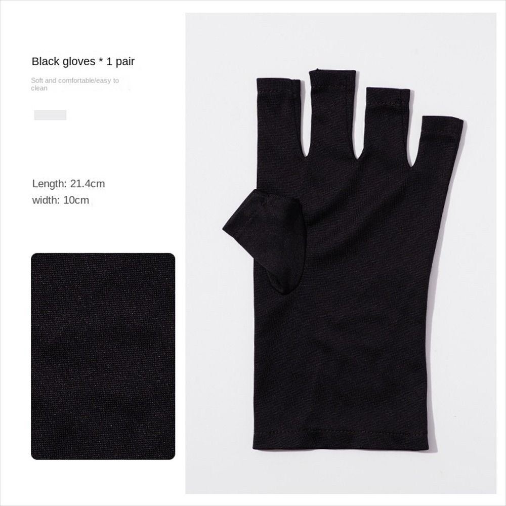 1Pair Hand Protector Anti UV Radiation Gloves Nail Lamp Protection Gloves for Nail UV LED Lamp