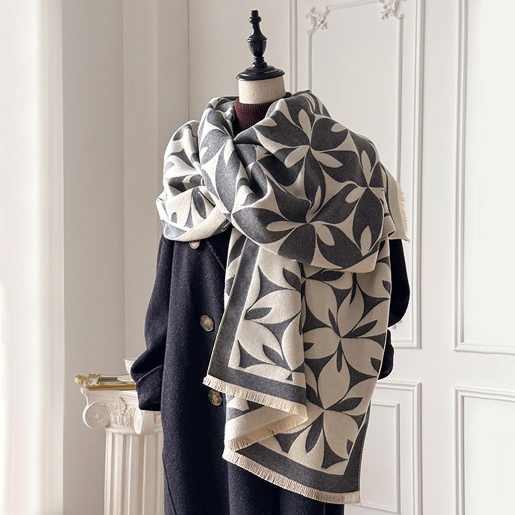 Winter Warm Luxury Cashmere Pashmina Scarf For Women Thick Shawl Wrap Neckerchief Fashion Bufanda Echarpe Poncho Blanket