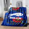 Bills Team Flannel Blanket Soft All-Season Throw, Design for Camping, Car Travel, Hiking Sofa, Bed, Office Perfect Gift for Parties
