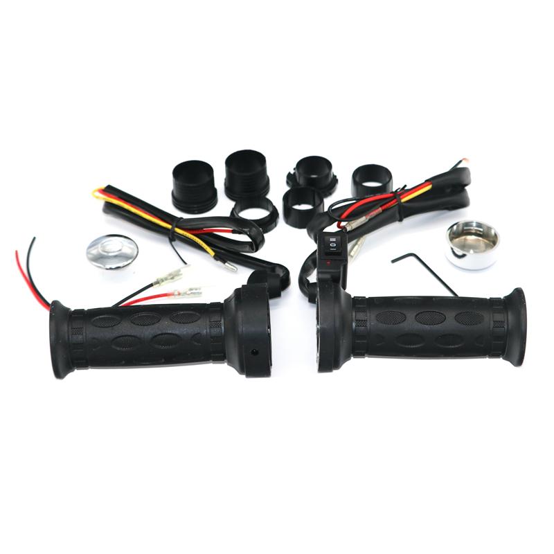 LMODRI Бесплатная доставка 1 пара мотоциклетных электрических ручек с подогревом, модификационные детали, горячая ручка 7/8 "22 мм руль