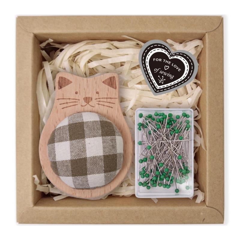 Подушечка для игольниц в форме ежика, швейный набор со 100 яркими швейными булавками для рукоделия и пошива одежды