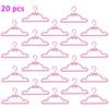 20 Pcs Doll Hangers Plastic Clothes Holder for Barbie Doll Accessories Kid Toy
