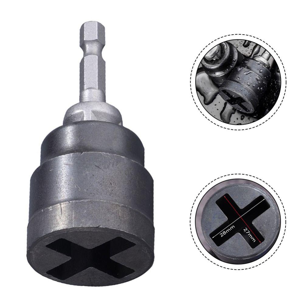 1Set Rust Resistant Cross Shape Socket Wrench Conversion Connect Rod for Impact Drivers
