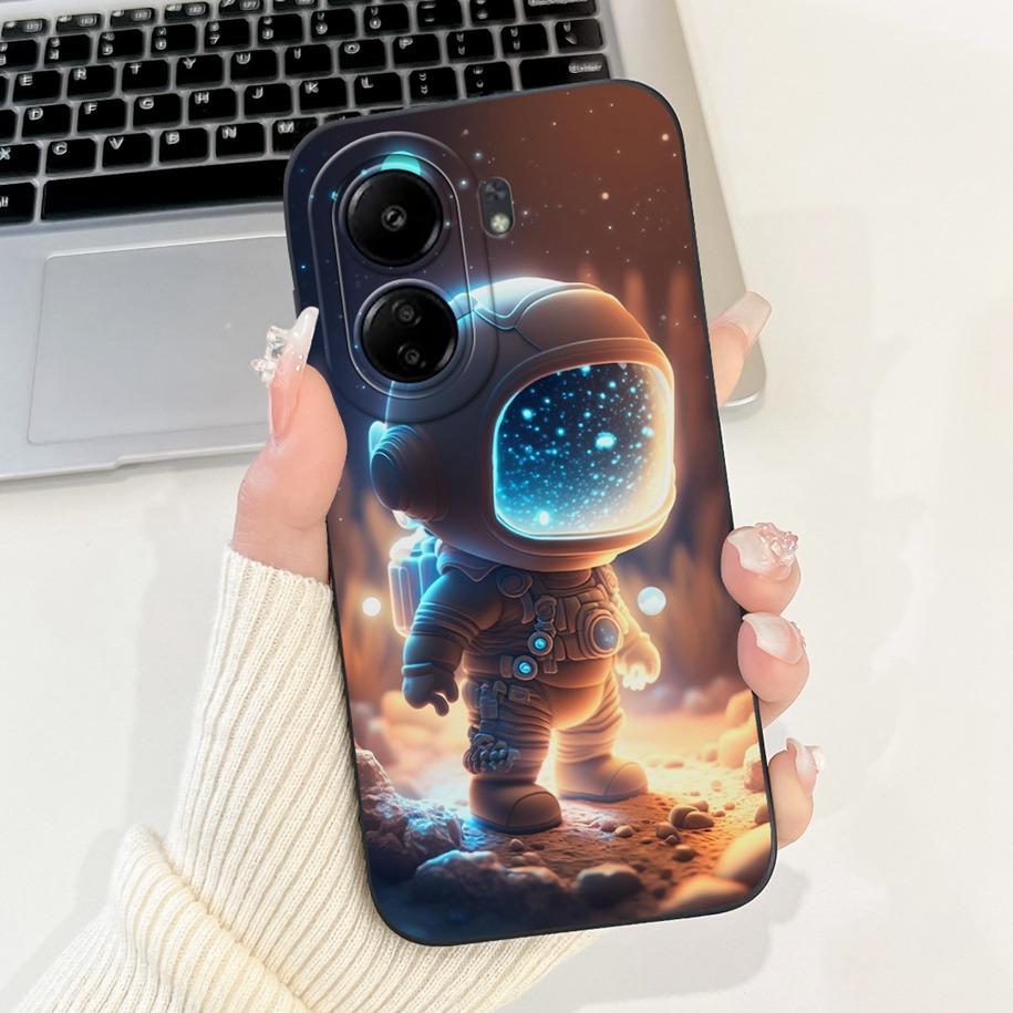 For Xiaomi Redmi 13C 4G Case Cute Cartoon Panda Capa Shockproof Silicone Phone Cover For Xiaomi Poco C65 Redmi13C 13 C 4G Bumper