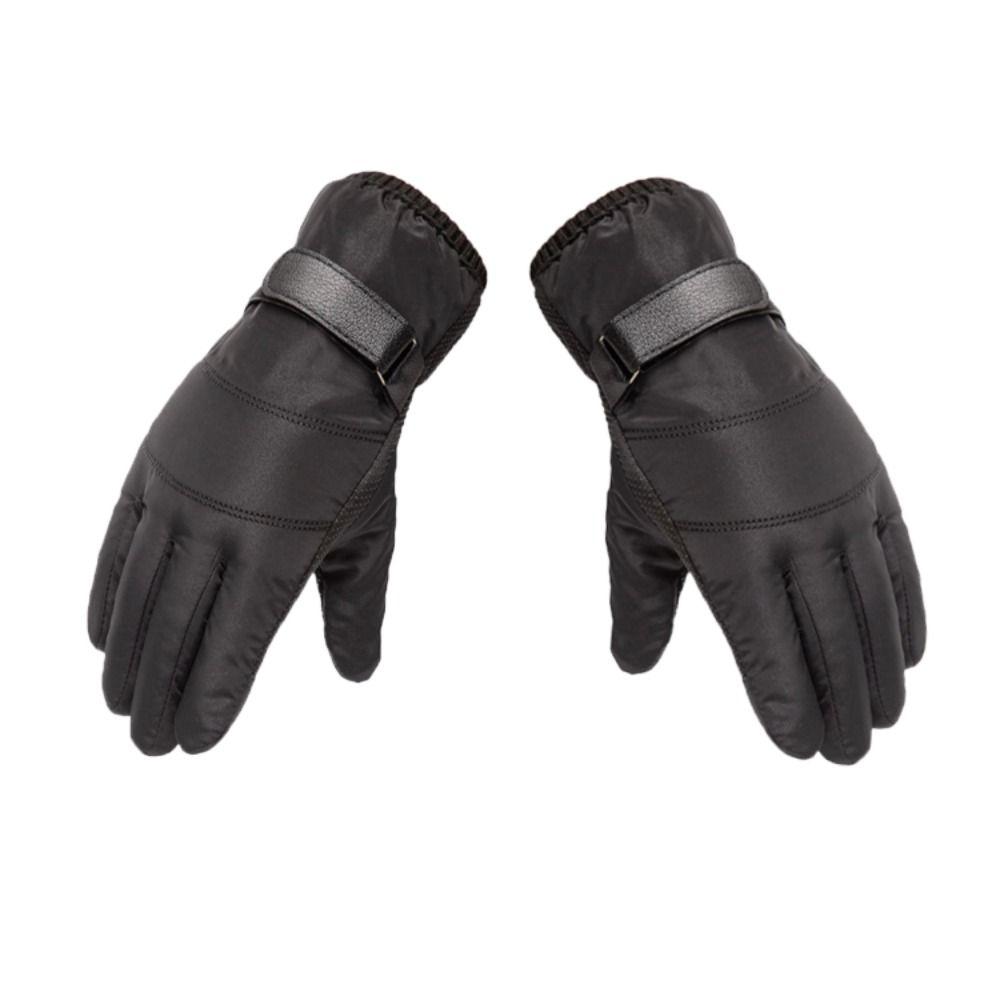 Держите в тепле Мужские варежки Водонепроницаемые перчатки для вождения Простые зимние лыжные перчатки Женские