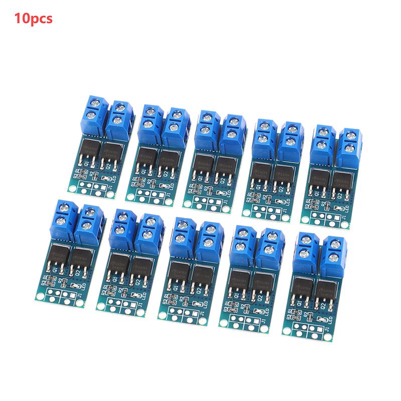 10 шт. 15А 400 Вт Мосфет Триггерный переключатель Модуль драйвера DC 5V-36V ШИМ Регулятор Панель управления Плата управления двигателем