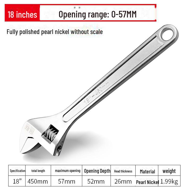 Разводной многофункциональный быстроразъемный ключ, хром-ванадиевая сталь, трубные клещи для экономии труда в домашнем хозяйстве