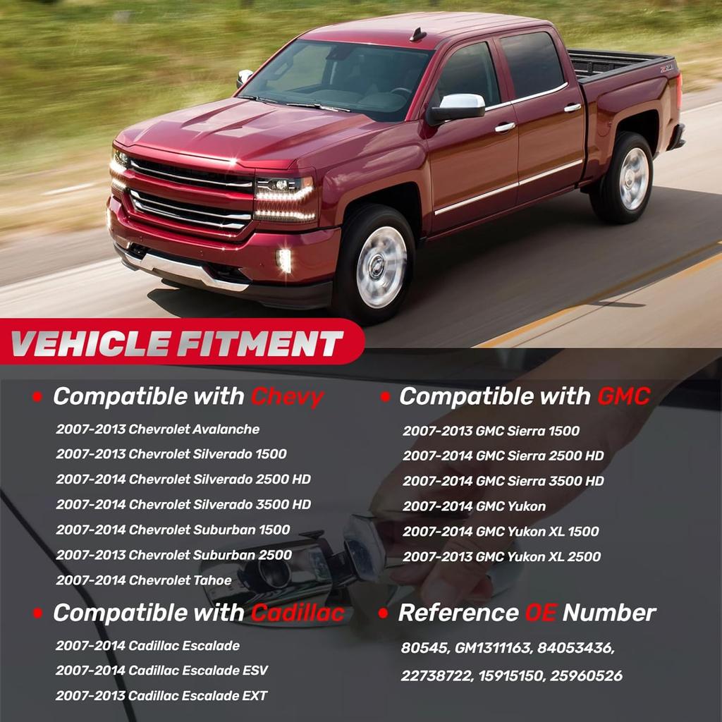 Внешняя хромированная ручка двери передняя правая пассажирская сторона для 2007 2008 2009 2010 2011 2012 2013 2014 Chevy Silverado Suburban Tahoe Avalanche, GMC