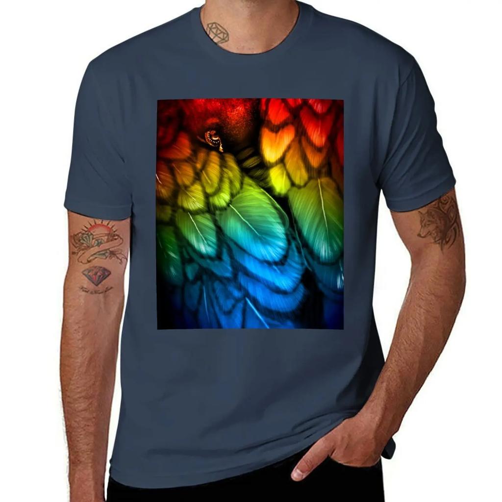 Blackbird - Rainbow Edition T-Shirt plus size tops anime tshirt oversized graphic tee tshirts for men