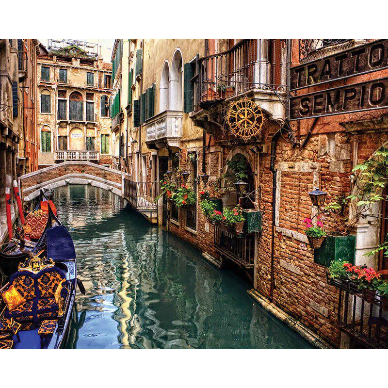 Домашний декор Алмазная вышивка Diy Алмазная картина Набор для вышивки крестом Европейский город Изображение