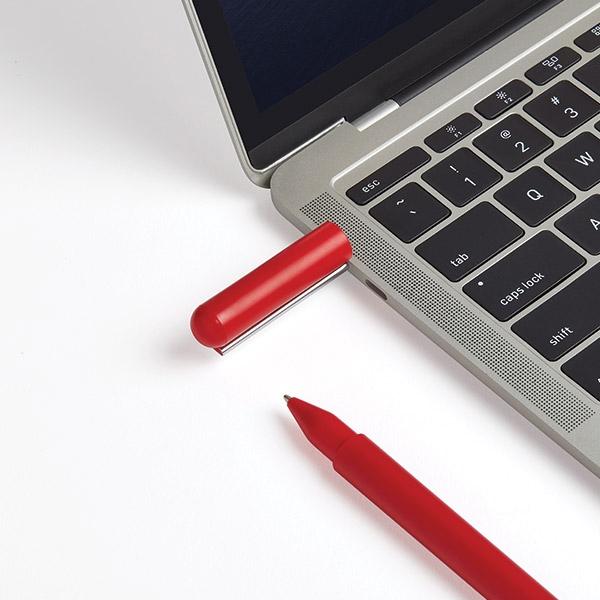 Lexon C-Pen Pen with USB-C32GB flash drive dark red LS101DR
