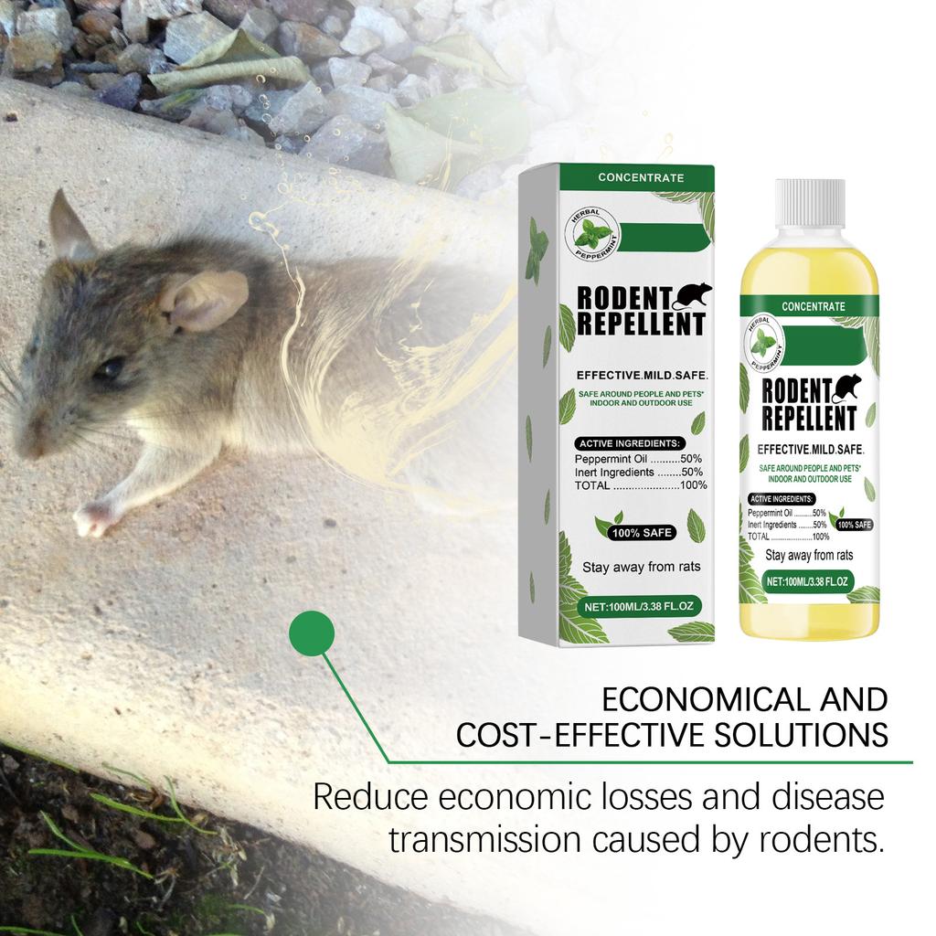 100 мл жидкости для отпугивания крыс для садоводства на открытом воздухе — натуральный спрей для крыс, мышей и многого другого