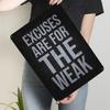 Excuses Are For The Weak - Motivational Metal Signs Sport Poster Vintage Home Decor Items Things for Room Design Art of Murals