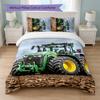John Deere Print 3Pcs Duvet Cover Set 1 Duvet Cover and 2 Pillowcases Soft Bed Linen For Household Bedroom