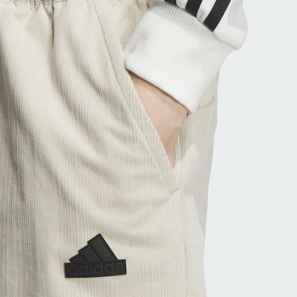 Adidas FW24 Tech Textured Series Logo Pattern Повседневные брюки средней посадки для мужчин Цвет кунжута, земляно-серый JI8691