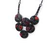 [H9113] - Designer Necklace 'Carmen' Red Orange