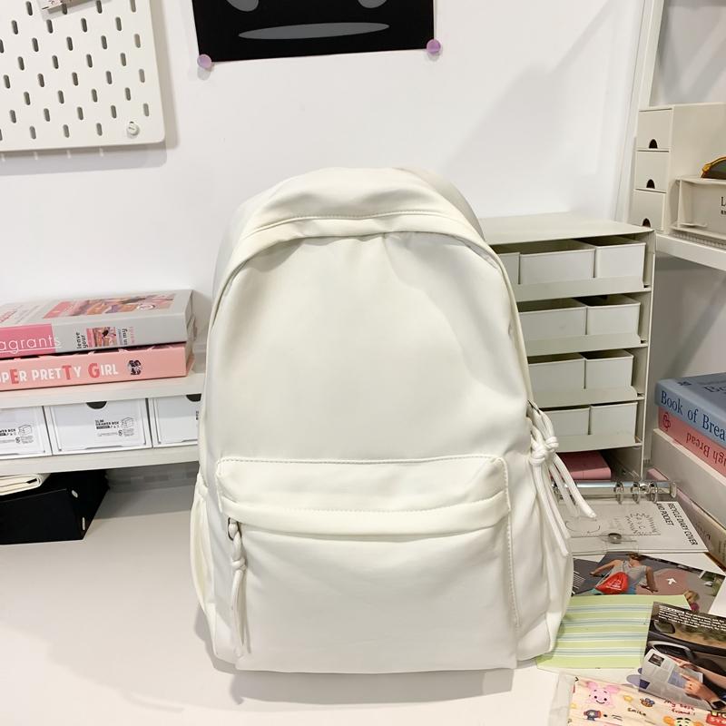 Женский рюкзак большой вместимости, однотонный, студенческий рюкзак, мужской школьный рюкзак