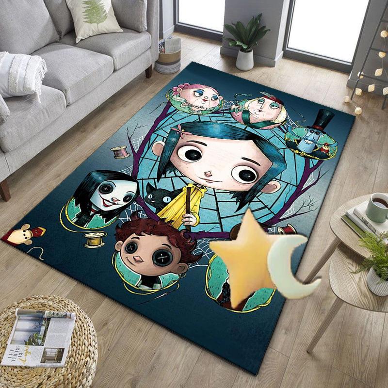 Moonlit Mystery Cora-line Office Rug Chair Mat, Game Carpet, Suitable for Front Door, Bedroom, Living Room, Desk, Holiday Gift