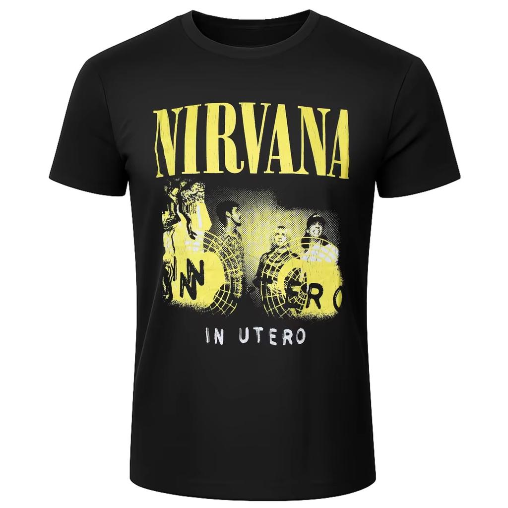 2026 Топ Nirvana Графический Люксовый Модный Бренд Унисекс Летняя Хлопковая Футболка с Коротким Рукавом Для Женщин и Мужчин