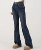 AVANDRESS Thin Bootscut Pants Vintage Blue (C Type)