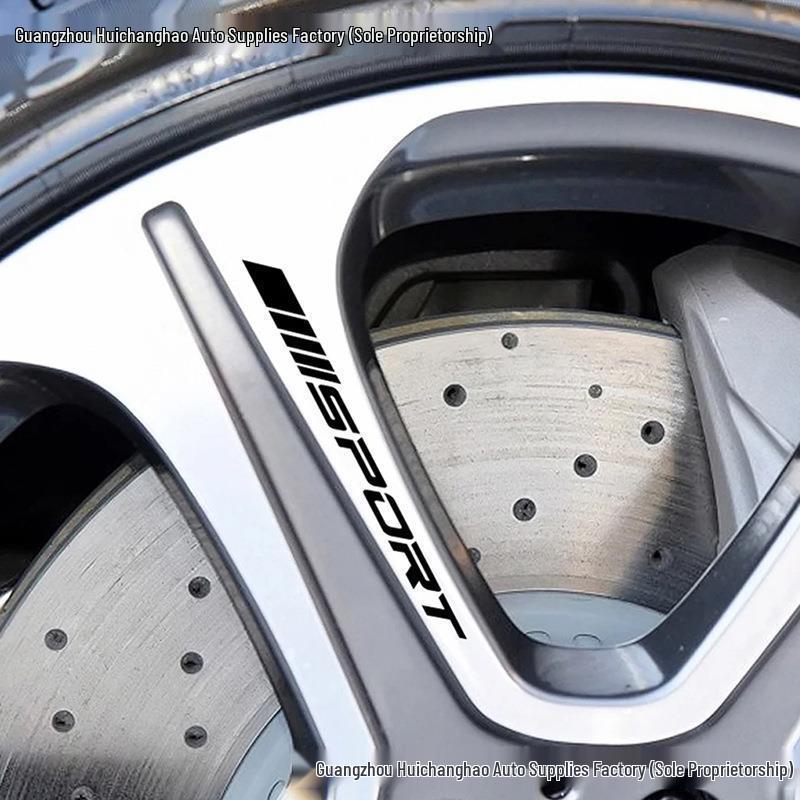 4-Piece Спортивные Наклейки на Ступицы Колес Кольца Колес Колесные Диски Racing Tire