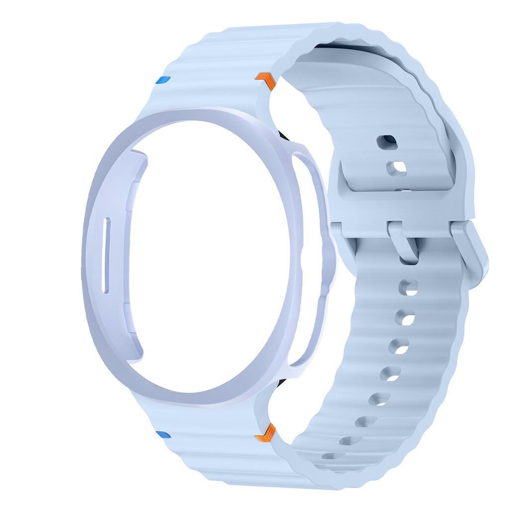 НОВЫЙ Чехол+Ремешок для Samsung Galaxy Watch 8 Classic 46 мм Силиконовый Ремешок Браслет Защитный Чехол-Бампер из ПК Без Пленки