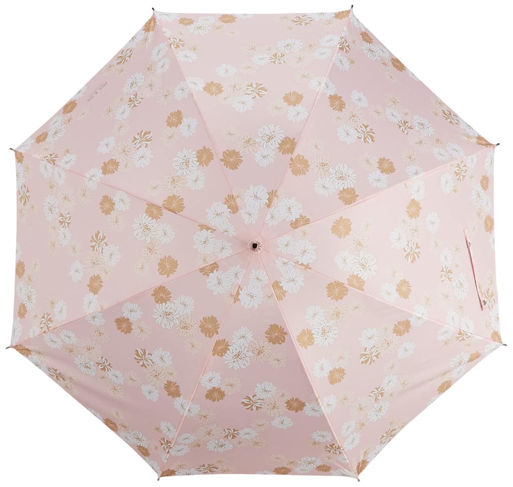 MOONBAT PAUL JOE Transfer Print Chryzantheme Floral Pattern Flower Long Umbrella Umbrella Pink Rib 60cm [Paul & Joe] (Moonbat) & (Paul & Joe) Women's