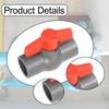 PVC Ball Valve Compact T Handle Water Shut Off Connector Easy Install Pipe Fitting for