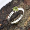 Peridot Gemstone Statement Ring 925 Sterling Silver Jewelry Solid Ring For Christmas Gift