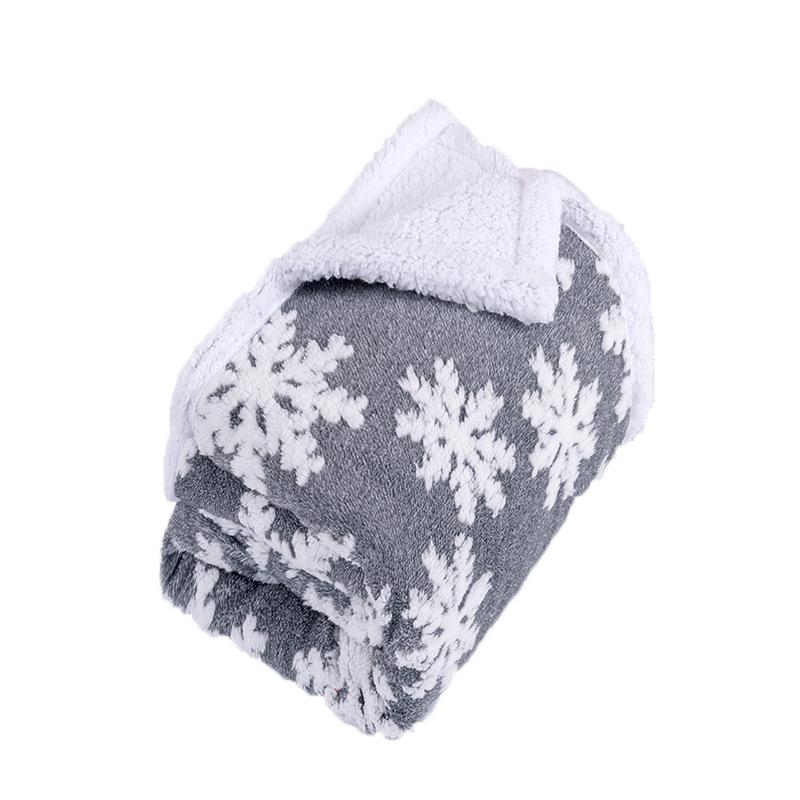 Двухслойное теплое фланелевое жаккардовое одеяло для зимы