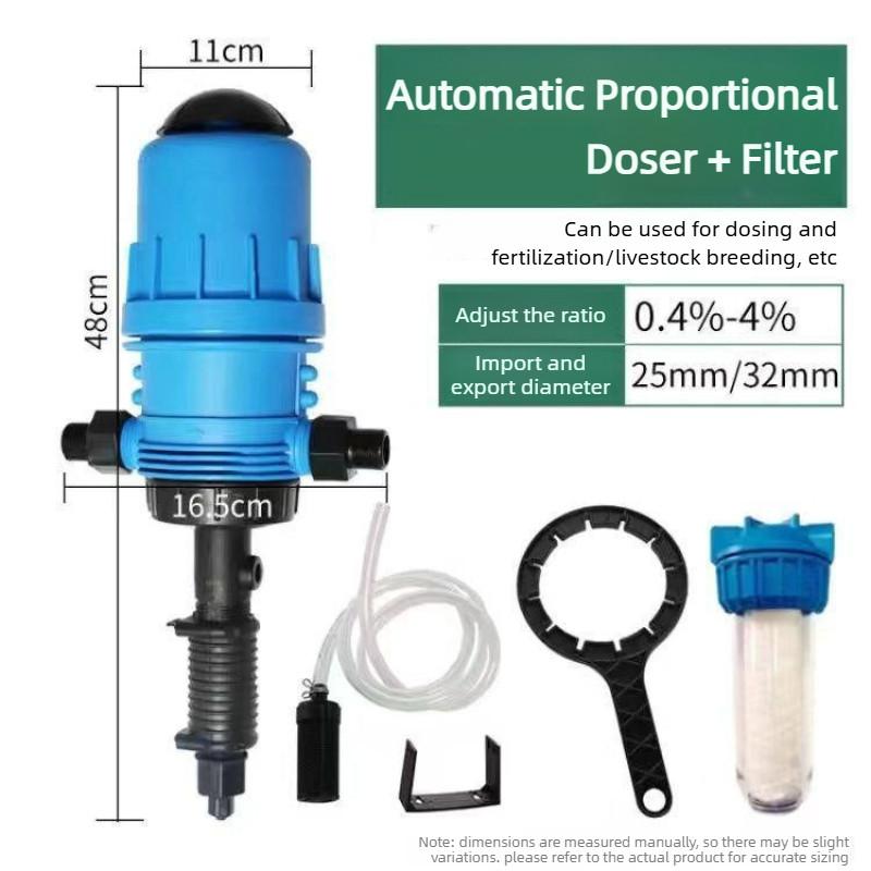 Water Powered Dosing Pump Tools Mix Chemical Injector Garden Fertilizer Livestock Supply Automatic Proportional Doser
