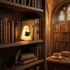 Compact Mini Size LED Bookshelf Decor Light Fine Craftsmanship Desktop Ornament  Study Room