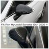 Защитный чехол-накладка на зеркало заднего вида двери Для Hyundai Sonata DN8 - Аксессуары Внешний вид ABS под карбон