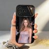 Fashion Model Melania First Lady Phone Case For iPhone17,16,15,14,13,12,11,Pro,MAX Gray Matte Silicone Black Cover