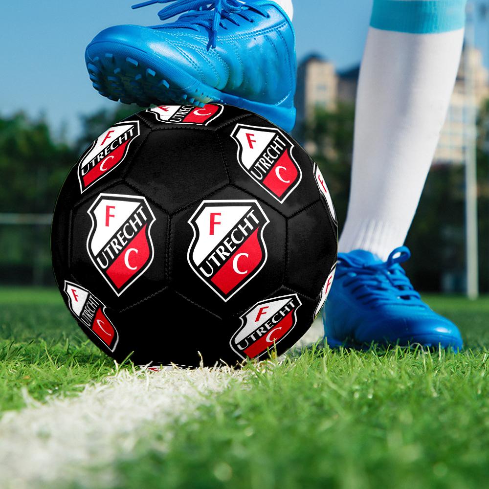 f c utrecht Indoor Soccer Ball Colorful Machine Stitched PVC Size 5 Team Training Competition Ready Durable High-Bounce Cool Sports Gift