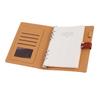 6 Rings PU Leather Magnetic Closure Refillable Notebook with 80 Sheets Paper