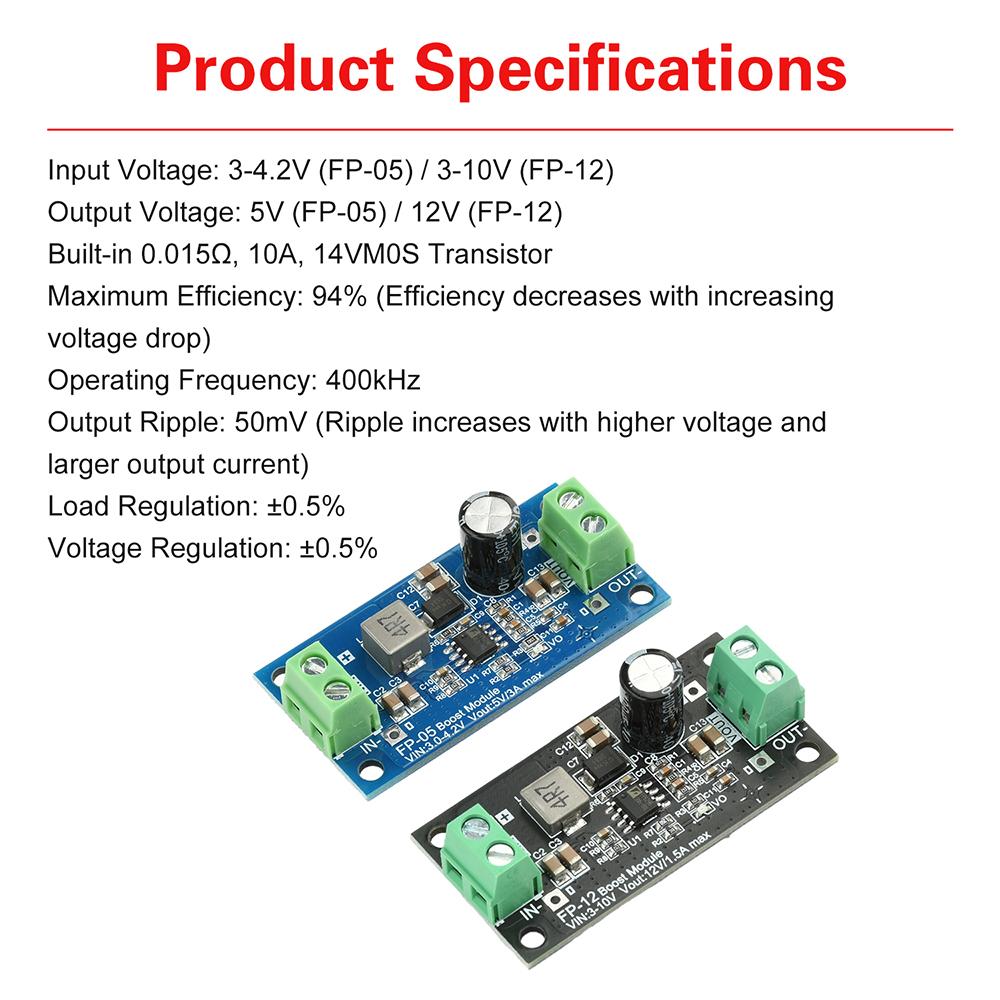 20W High-power DC-DC Voltage Regulator Step Up Power Supply Module 5V 12V Output