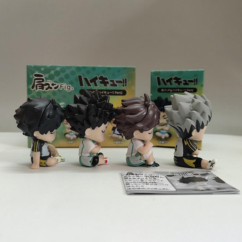 4 шт./лот украшения своими руками спящая мини фигурка Haikyuu 5,5 см Хината Шоё Тобио Кагеяма аниме модель украшения