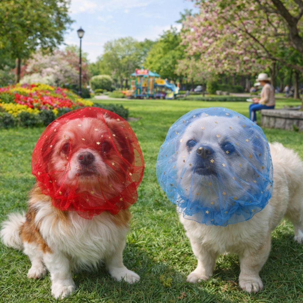 Adjustable Anti-Mosquito Headgear Breathable Anti-Bite Head Cover for Small Dogs Cat