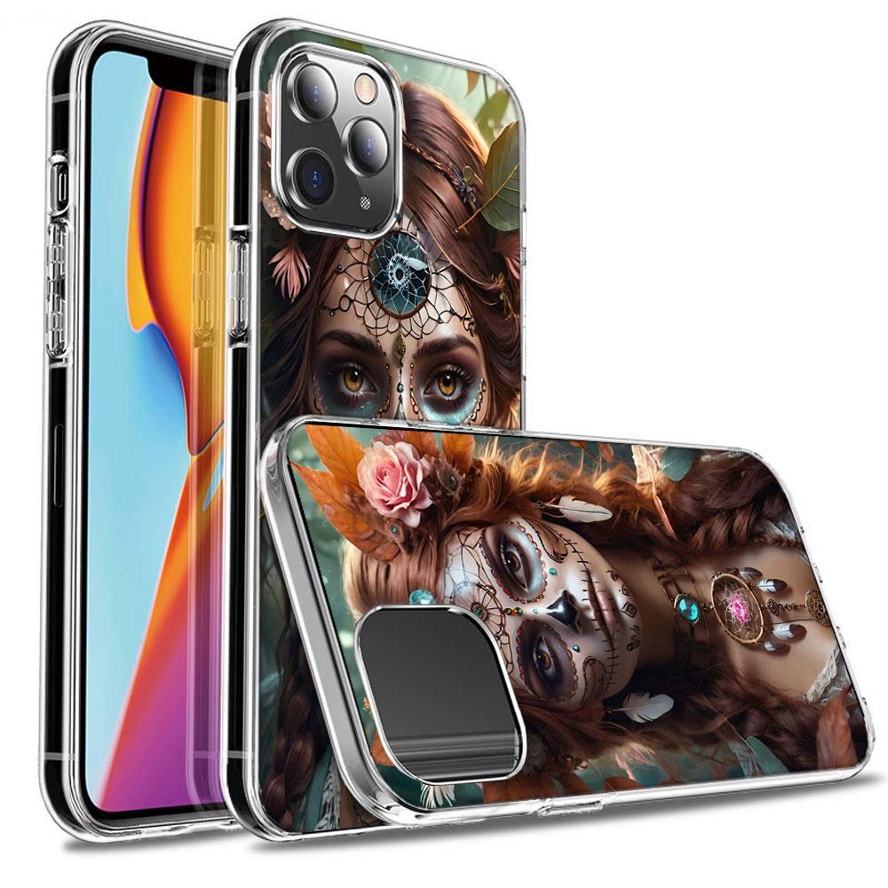 Dreamcatcher Sugarskull Phone Case For Iphone 16 15+ Pro Max 17 Air Capa 14 Plus 16E 13 Pro 12 Mini 11 Cove