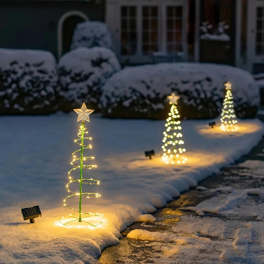 LED Christmas Snowflake Light Outdoor Waterproof Decoratives Lights For Garden Courtyard Lawn Path Floor Lamps 2025 Dropshipping