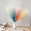 5 Pcs Fake Flower Artificial Flowers 45cm/17.71in Silk Boho Pampas Grass Reed Bouquet for Wedding Party Home Decoration